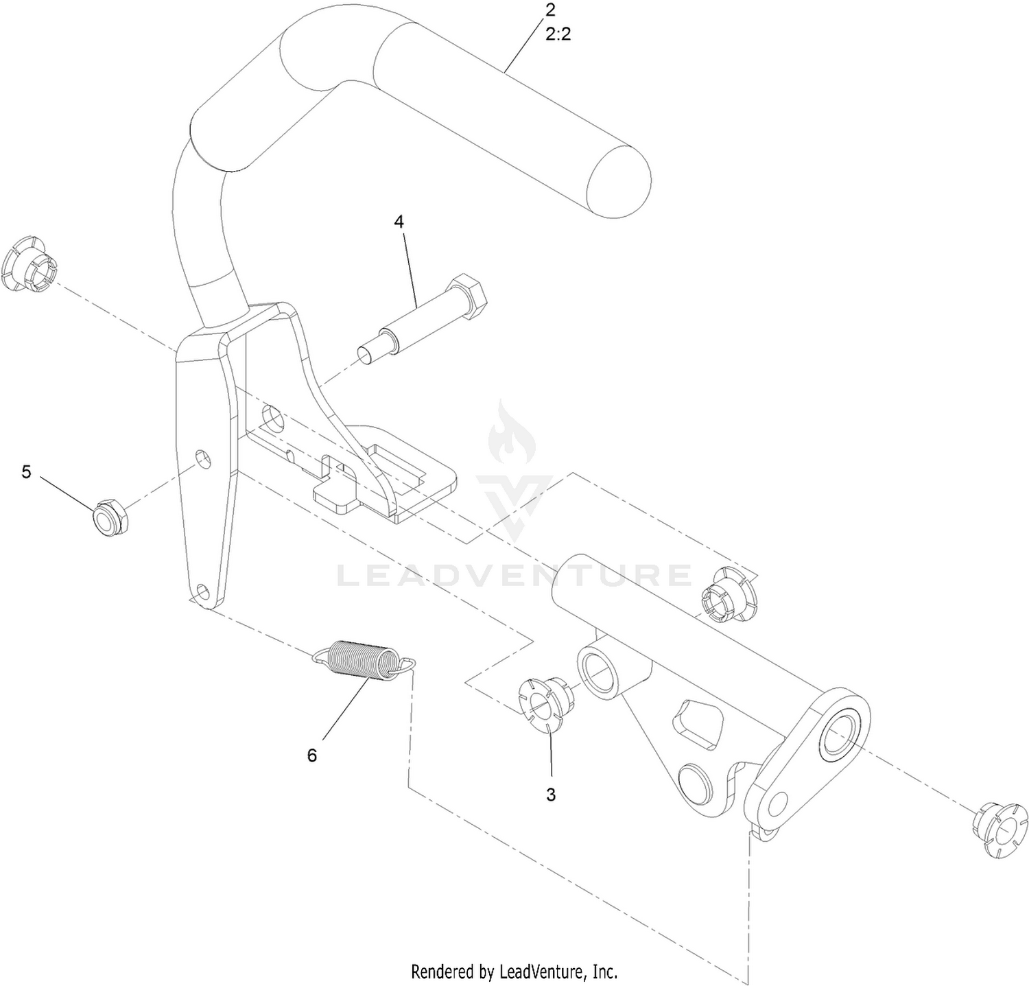 Left Motion Control Assembly No. 135-1304