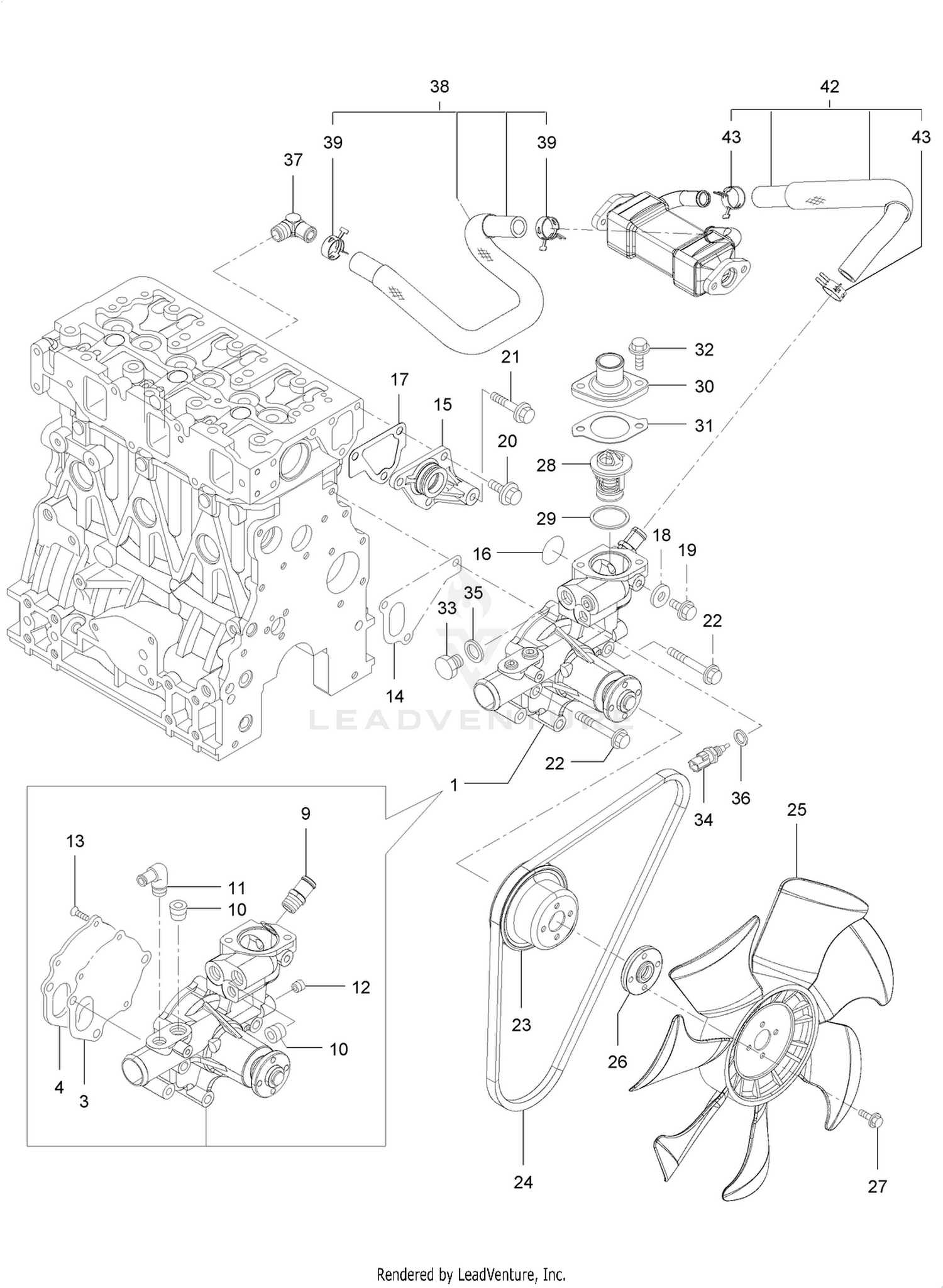 Cooling Water System Assembly