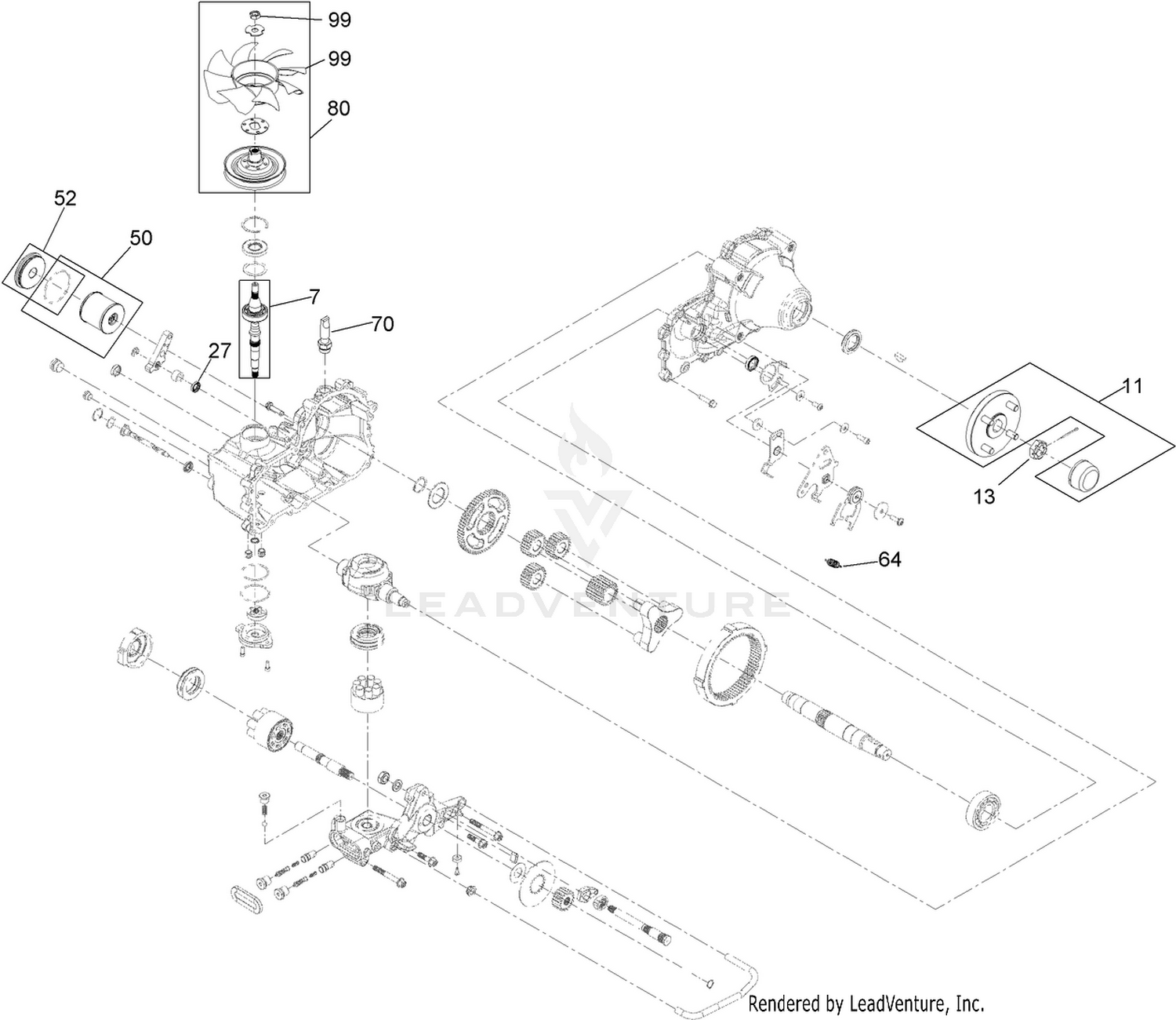 LH Transaxle Assembly