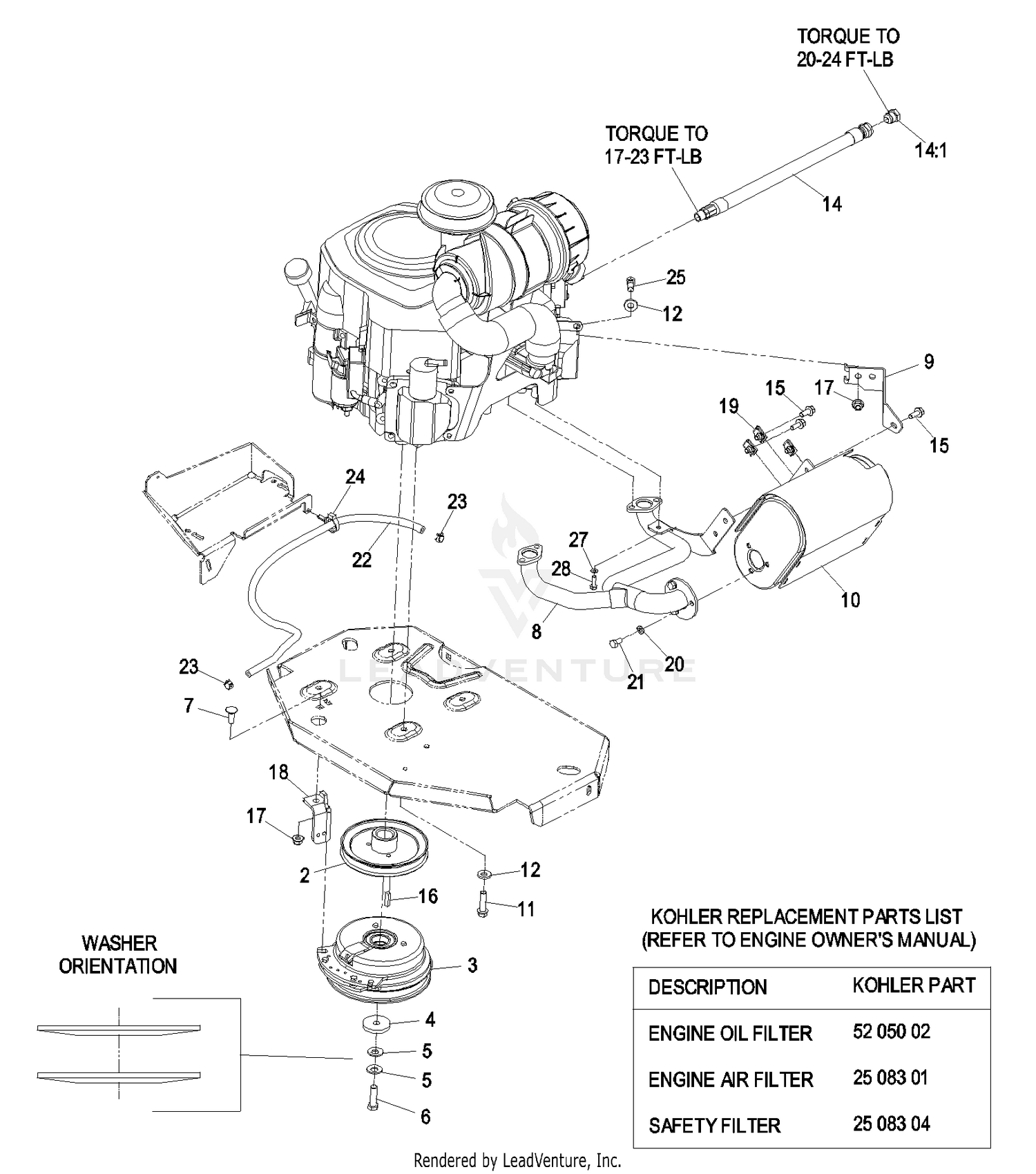 Exmark Next Lazer Z Air Cooled S/N 790,000 & Up LZ23KA526 S/N 