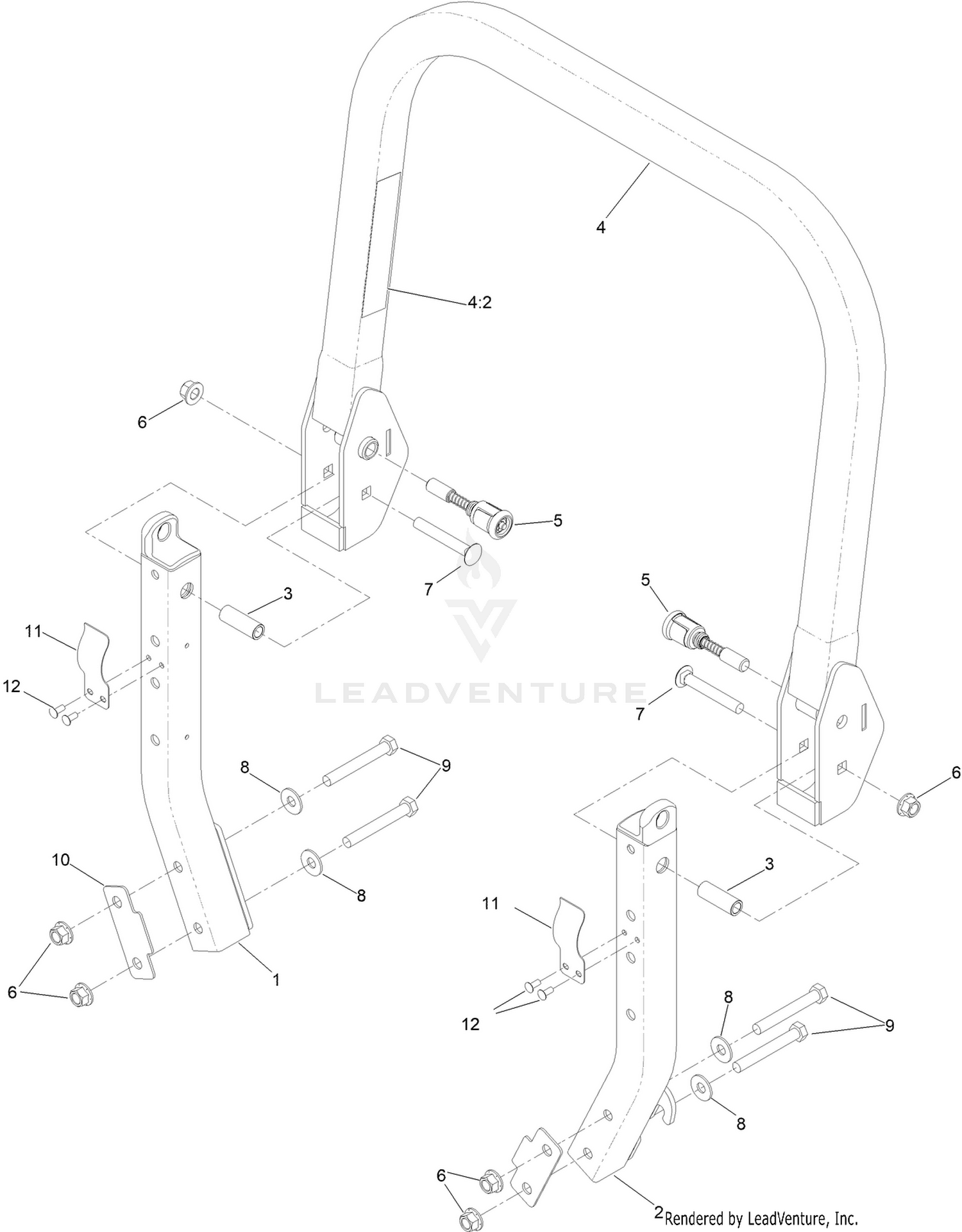 Roll-Over Protection System Assembly