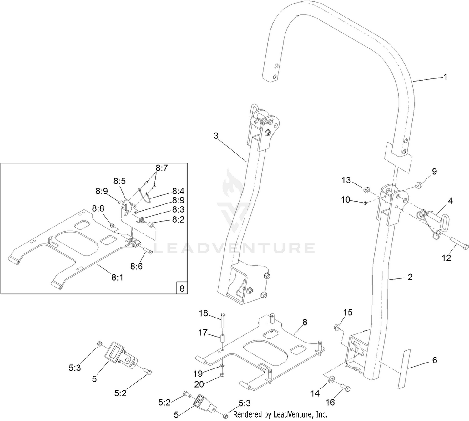 Roll-Over Protection System Kit No. 130-8459