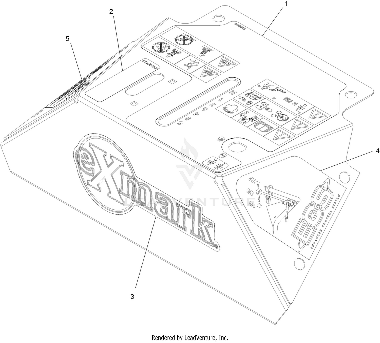 Control Panel W/Decals Assembly