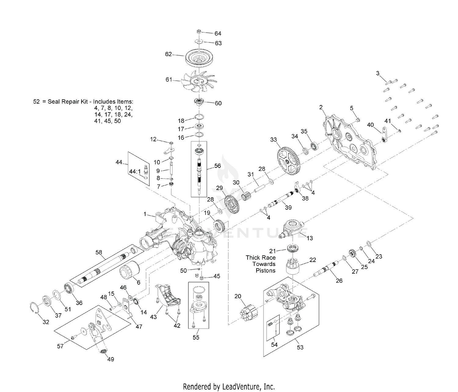 RH Transaxle Assembly No. 135-1050