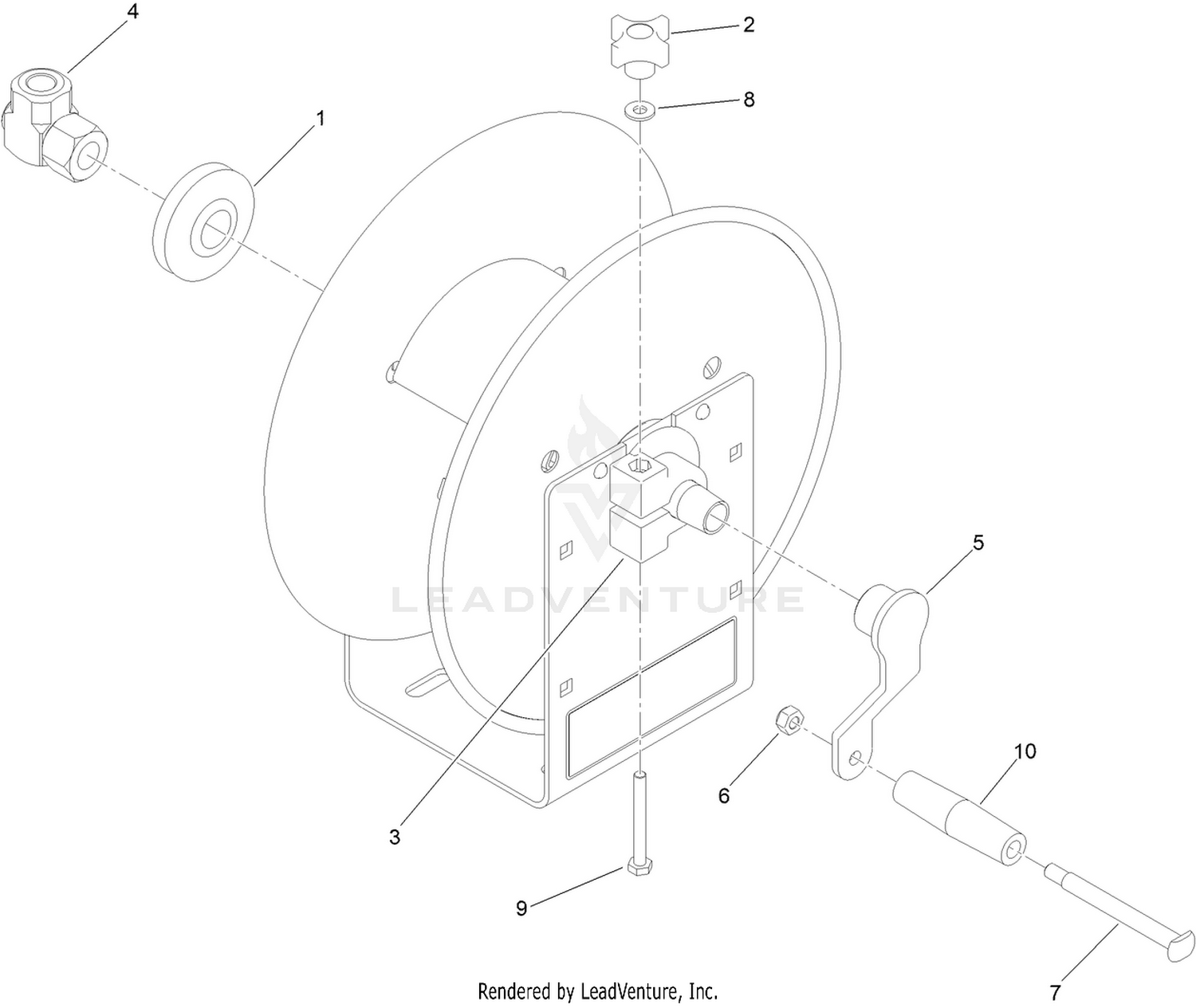 Hose Reel Assembly No. 135-5787