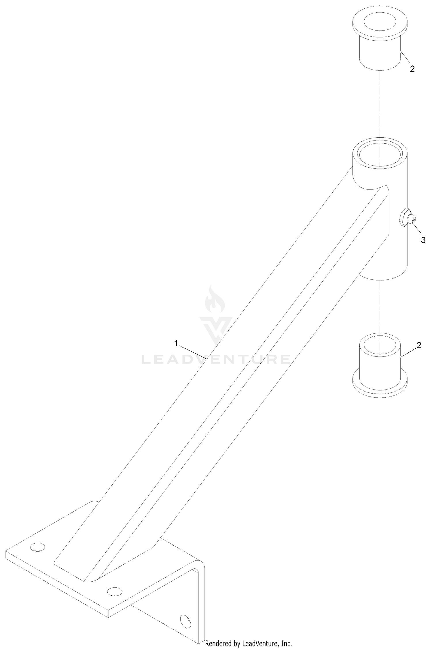 Caster Wheel Support W/Bearings 103-2296