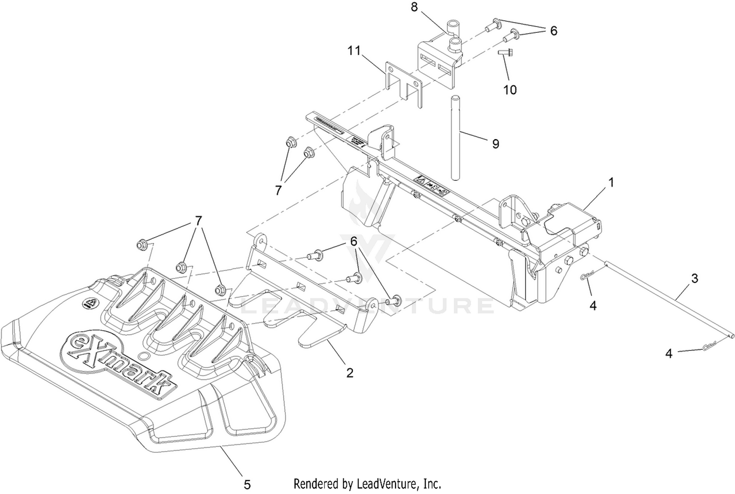 Exmark 142-8181 S/N 417,930,746 AND UP (Rev. A) OCD Assembly