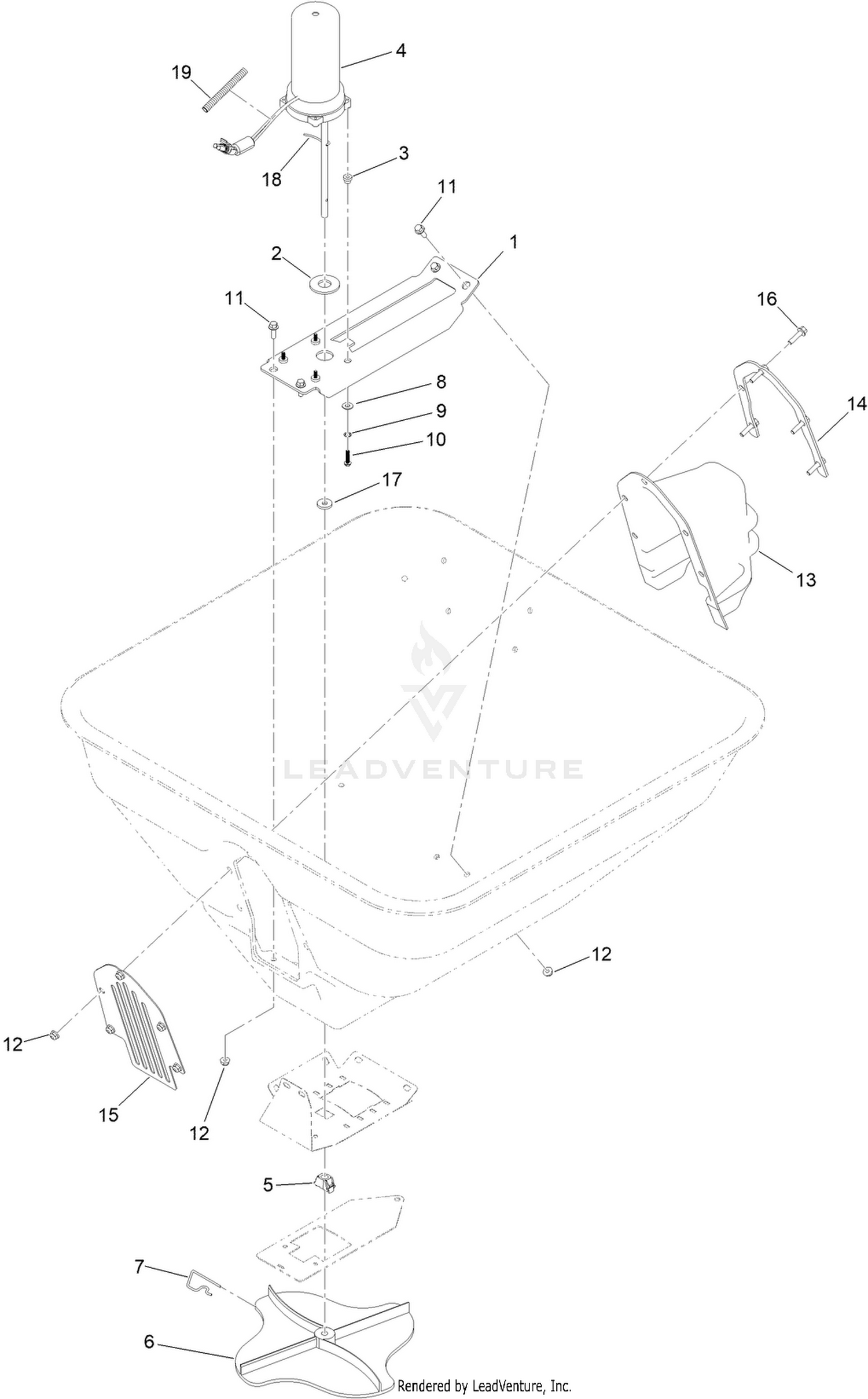 Hopper Motor Assembly