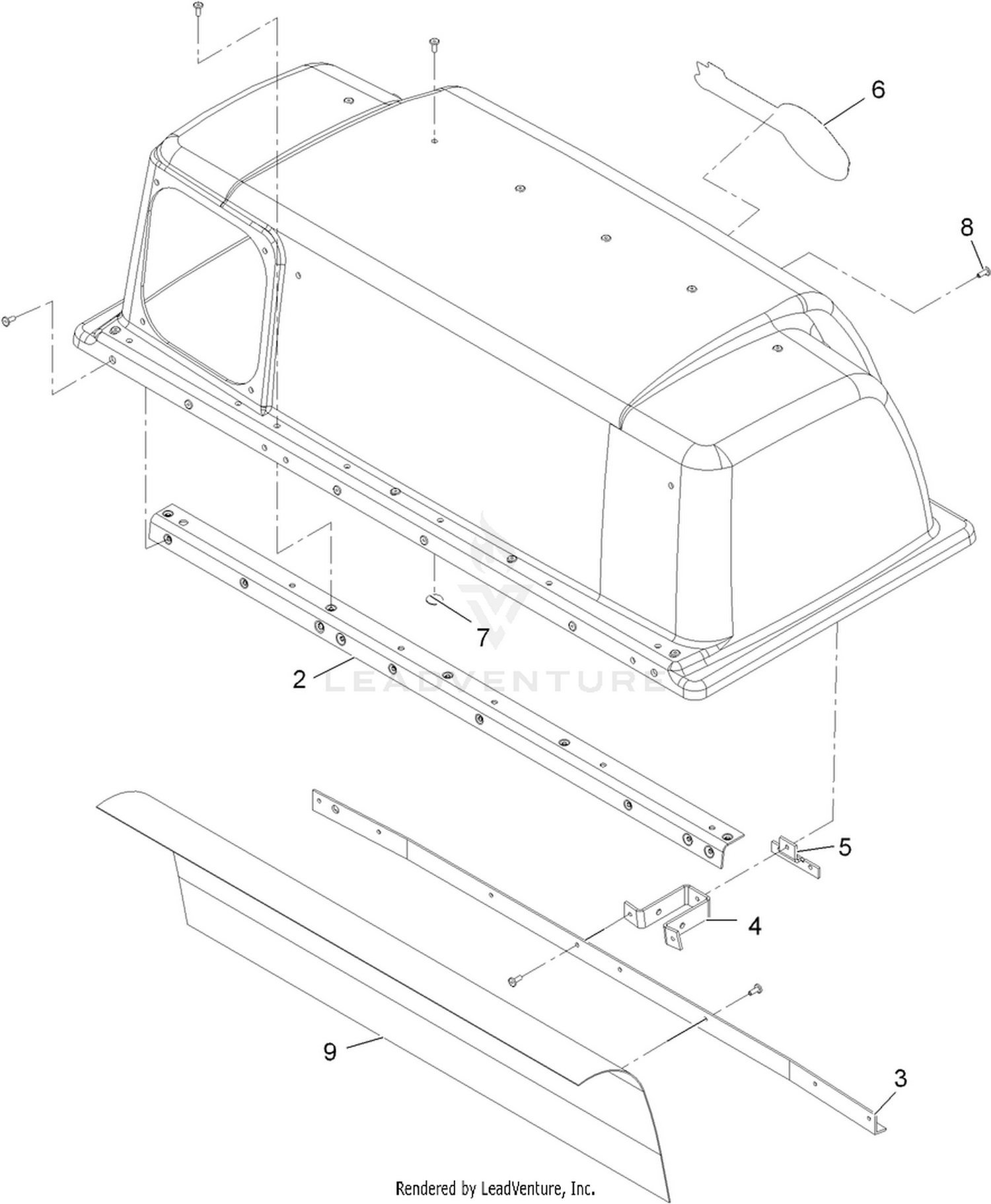 Hood Assembly No. 1-654597