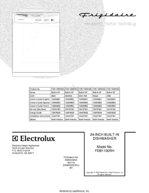 Frigidaire fdb1100rh sales