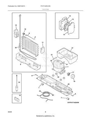 FFHT1425VV00 Interactive Exploded View