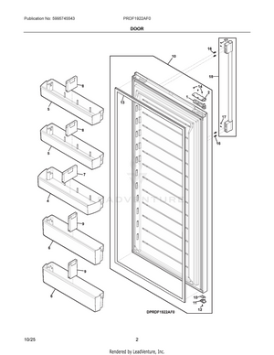 PRDF1922AF0 Interactive Exploded View