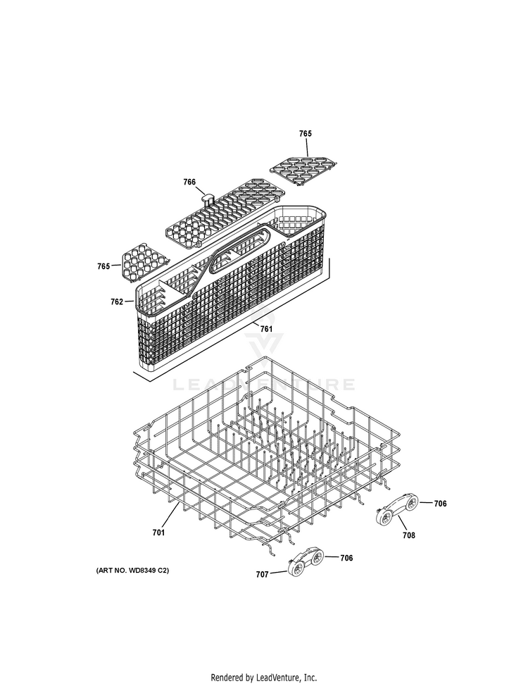 GE PDWT280V00SS Dishwasher PartsWarehouse