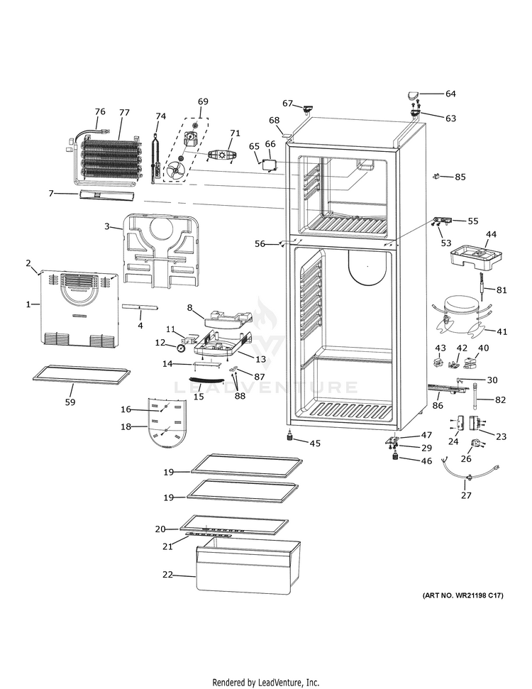 Haier HA10TG21BSW Refrigerator - PartsWarehouse