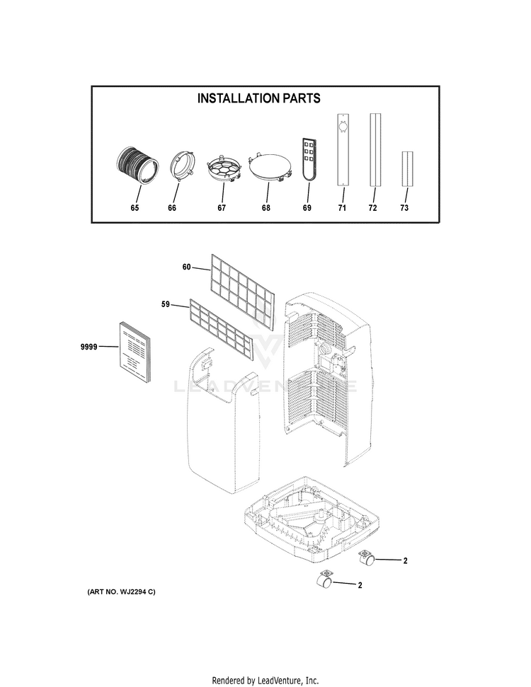 Haier APCA08NXMWN1 Room Air Conditioner Portable PartsWarehouse