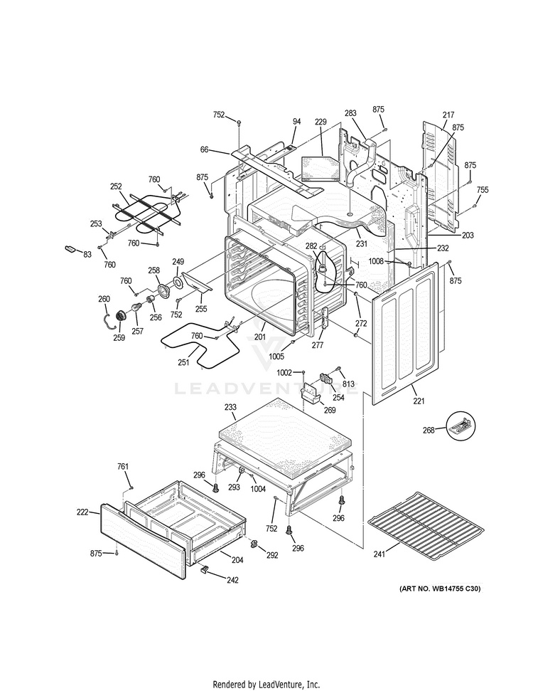 GE JB645RK4SS Electric Range PartsWarehouse