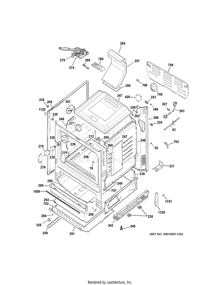 GE JGB630DEF2BB Gas Range Or Dual Fuel PartsWarehouse