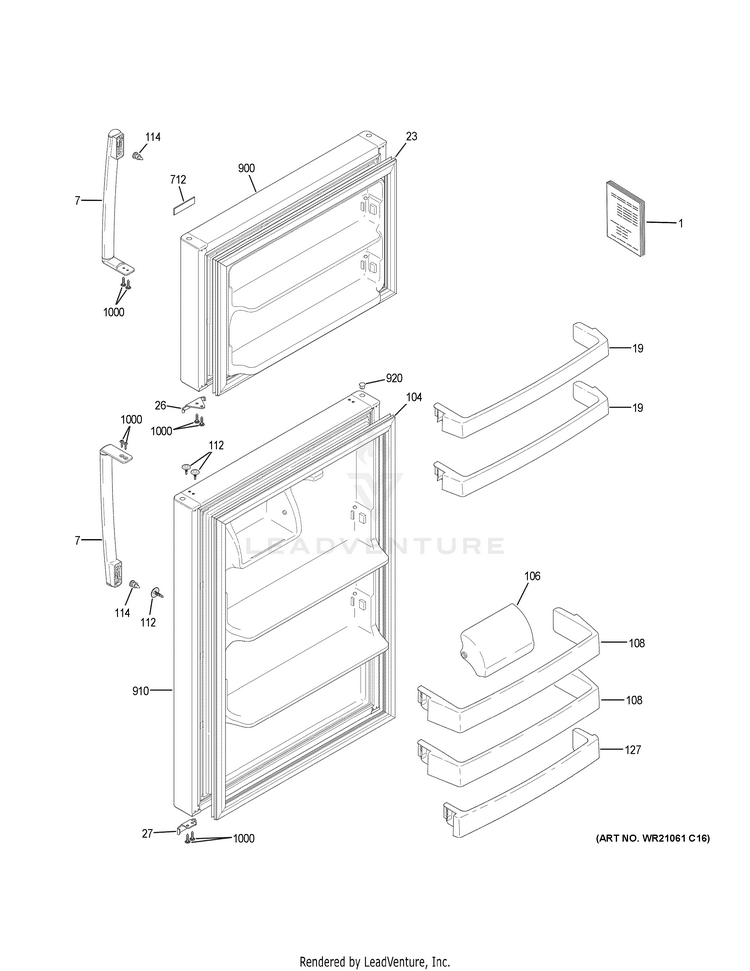 Crosley Xts18gthmrww Refrigerator Partswarehouse