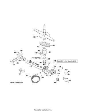 Ge Gsd2100v55ww Dishwasher Partswarehouse