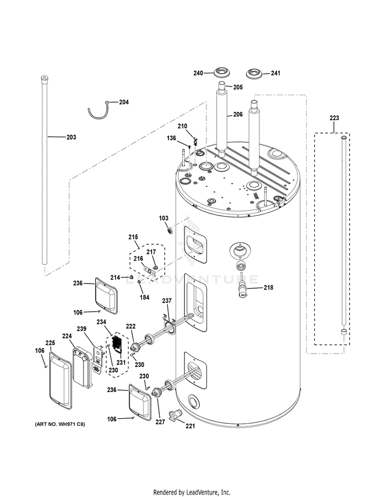 GE GEH50DEEJSCA WATER HEATER PartsWarehouse