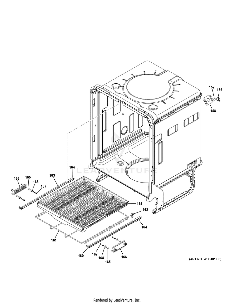 GE GDT695SSJ0SS Dishwasher - PartsWarehouse