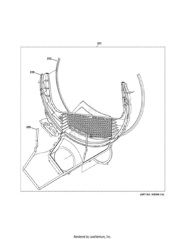 GE GTD42EASJ2WW Electric Dryer PartsWarehouse