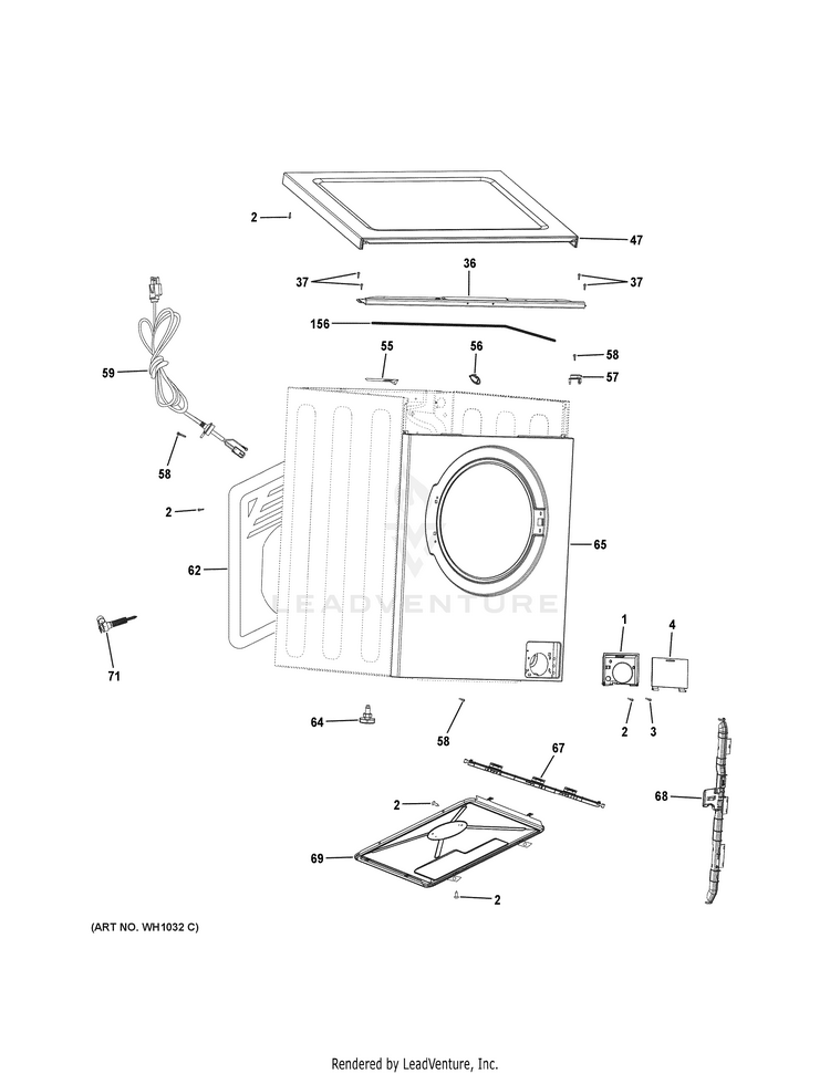 Haier HLC1700AXW Washer/Dryer Combo PartsWarehouse