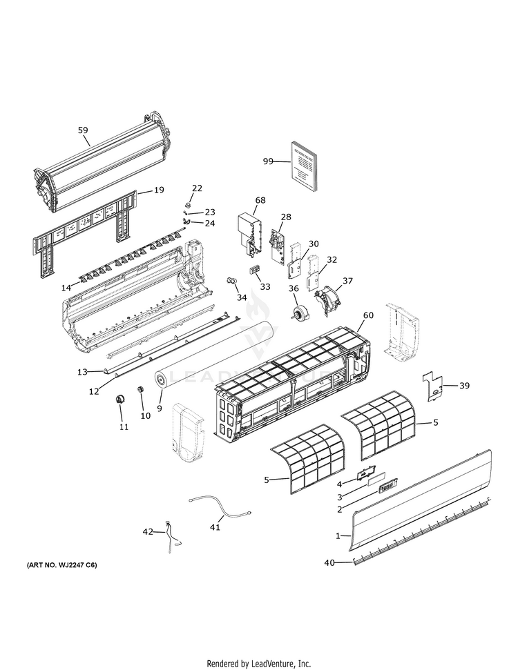 Haier AW24ES2VHB Air Conditioner PartsWarehouse