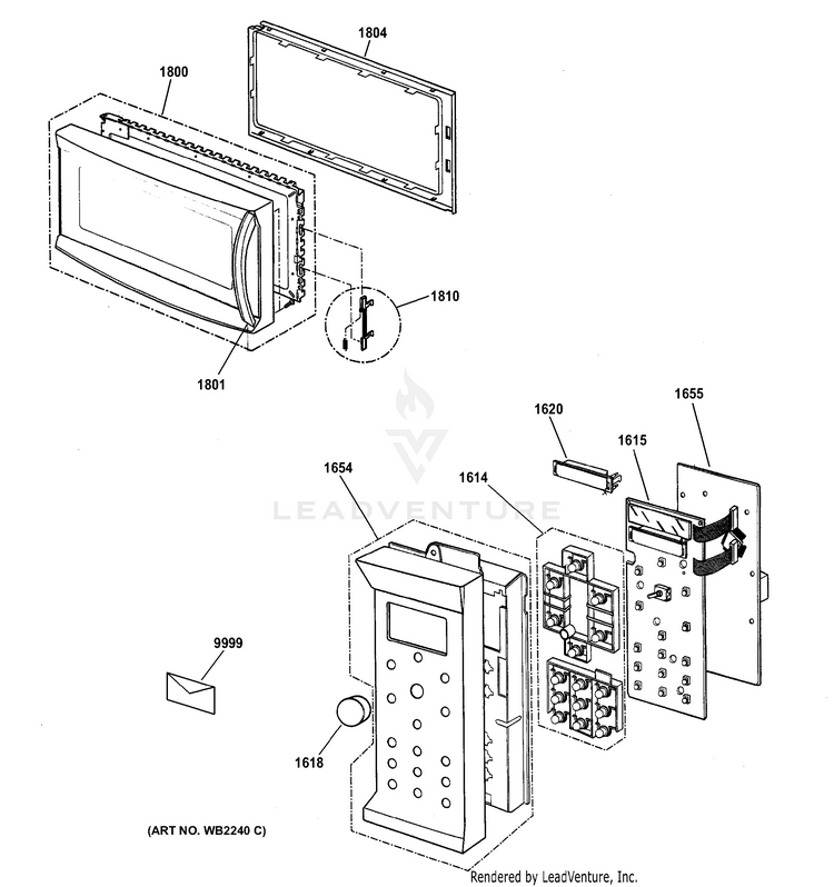 GE SCA1000DWW03 Microwave PartsWarehouse