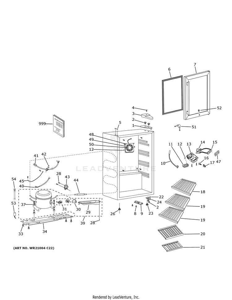 GE GVS04BQNCSS Refrigerator PartsWarehouse