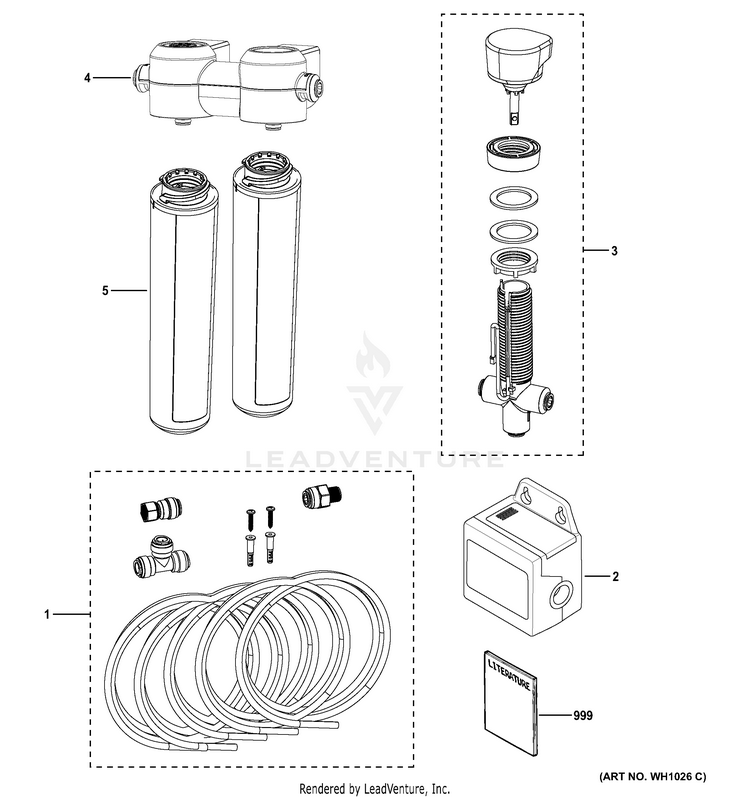 GE GXK285JBL WATER SYSTEMS PartsWarehouse