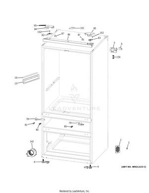 Ge Cafe Cve28dm5ns5 Refrigerator Partswarehouse