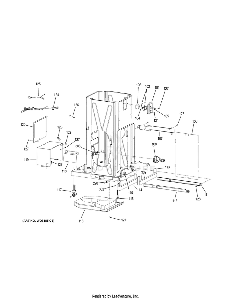GE UCG1600LBB COMPACTOR PartsWarehouse