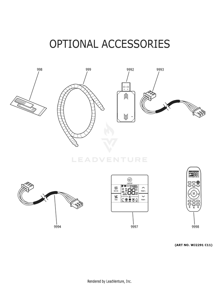 GE ASYW12URDWA Room Air Conditioner Built In Partswarehouse