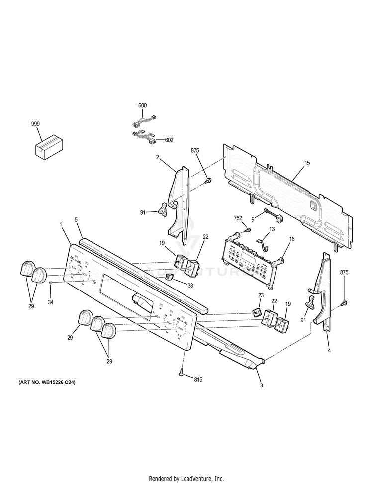 GE JB860SJ1SS Electric Range PartsWarehouse