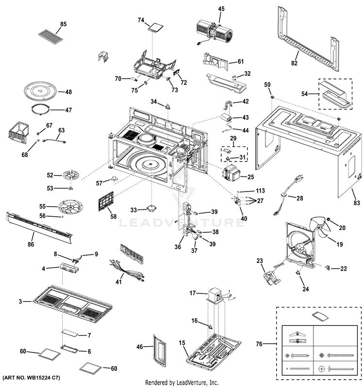 Ge jvm7195dk1bb microwave partswarehouse