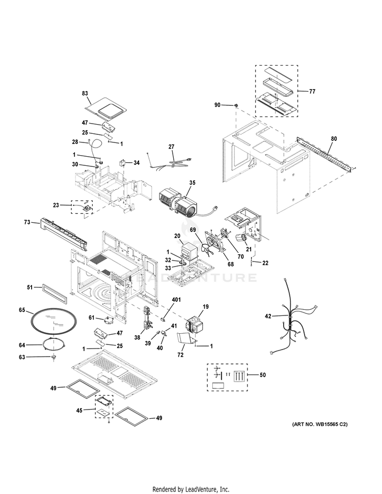 Haier HMV1472B2HS Microwave Or Advantium PartsWarehouse