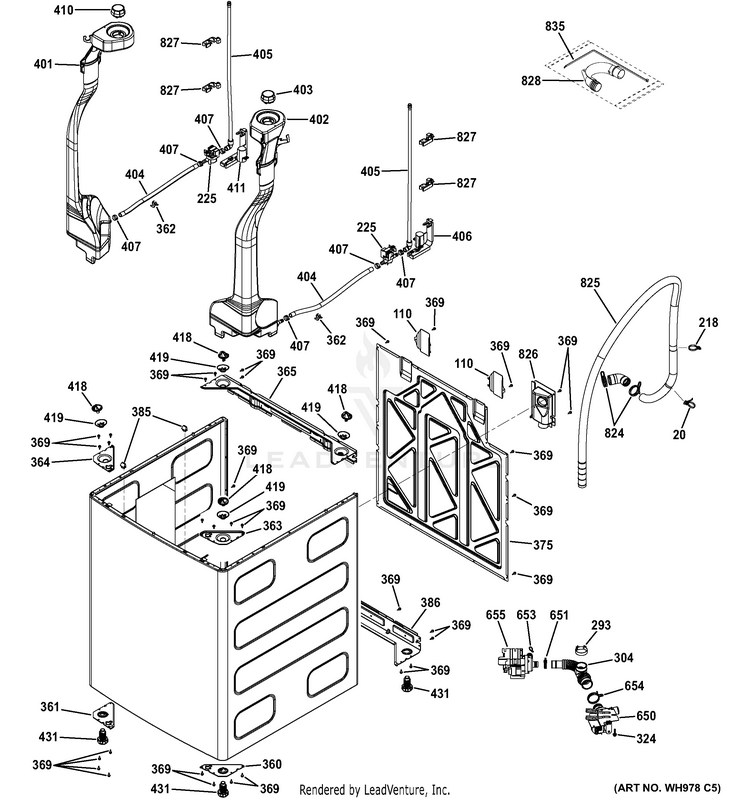 GE GTWS8650D0WS Washer PartsWarehouse