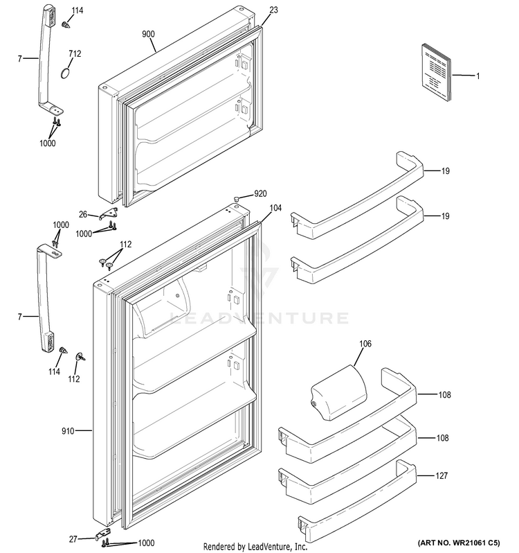 GE GIE18GTHDRCC Refrigerator PartsWarehouse