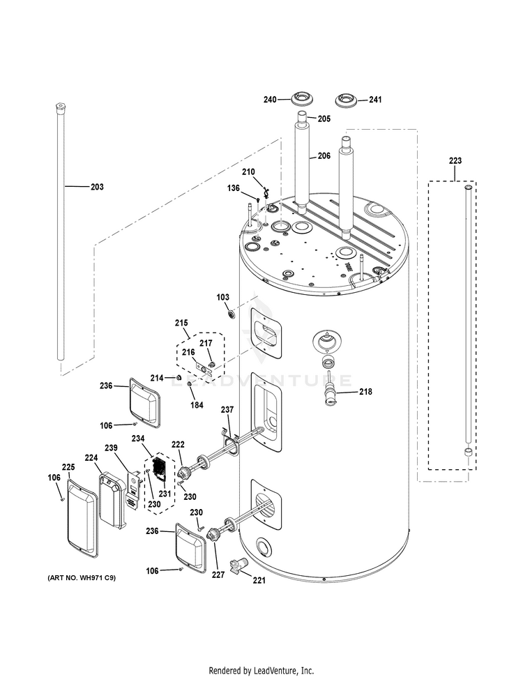 GE GEH80DFEJSRB WATER HEATER PartsWarehouse