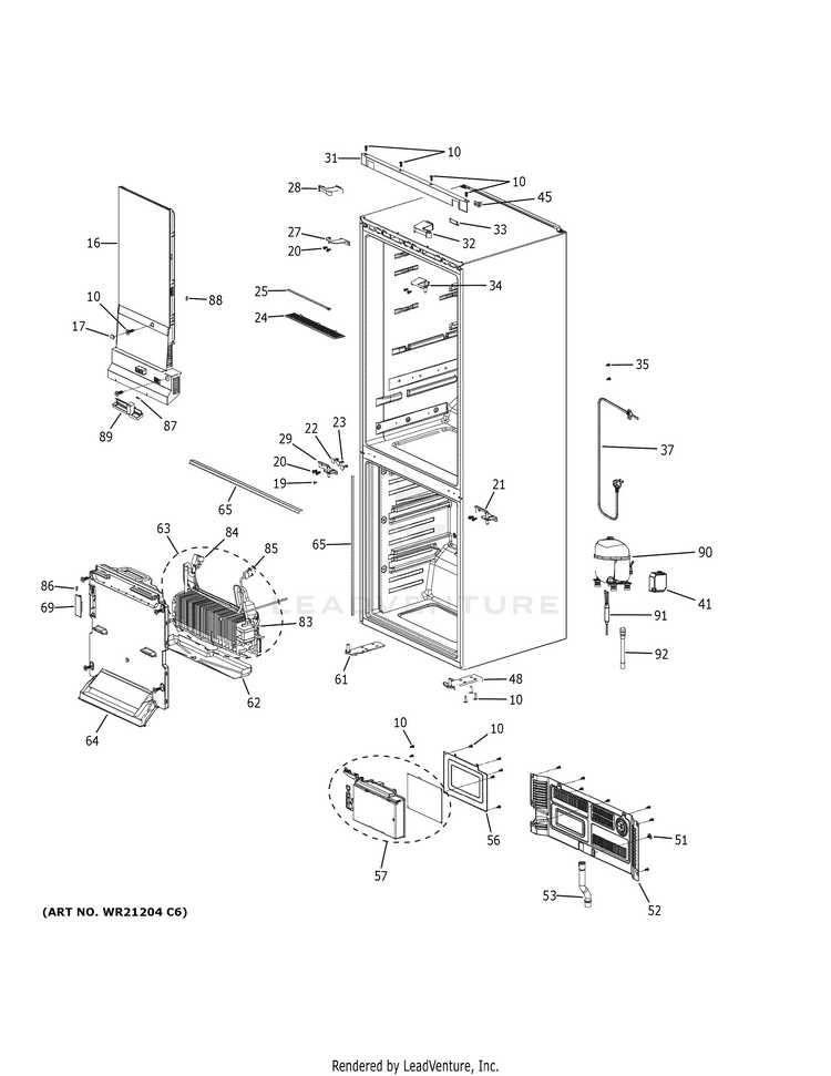 Haier HRB15N3BGS Refrigerator - PartsWarehouse