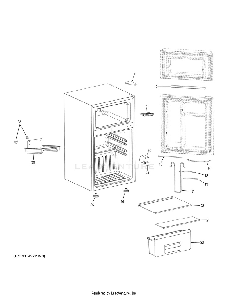 Haier HC32TW10SB Refrigerator PartsWarehouse
