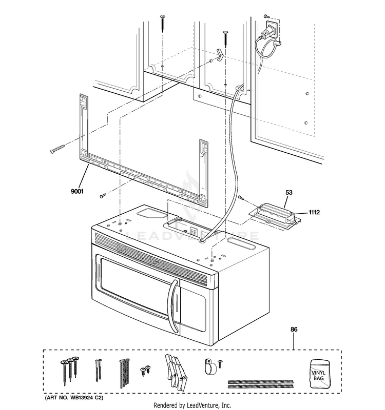 GE JNM3151RF1SS Microwave PartsWarehouse