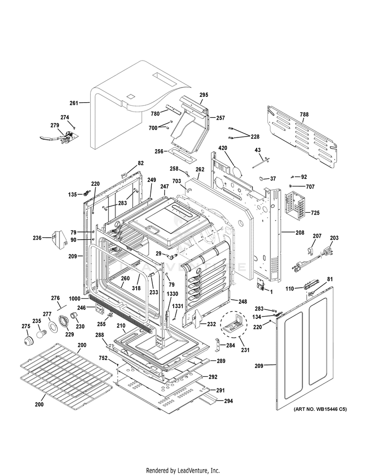 GE JGB700SEJ4SS Gas Range Or Dual Fuel PartsWarehouse