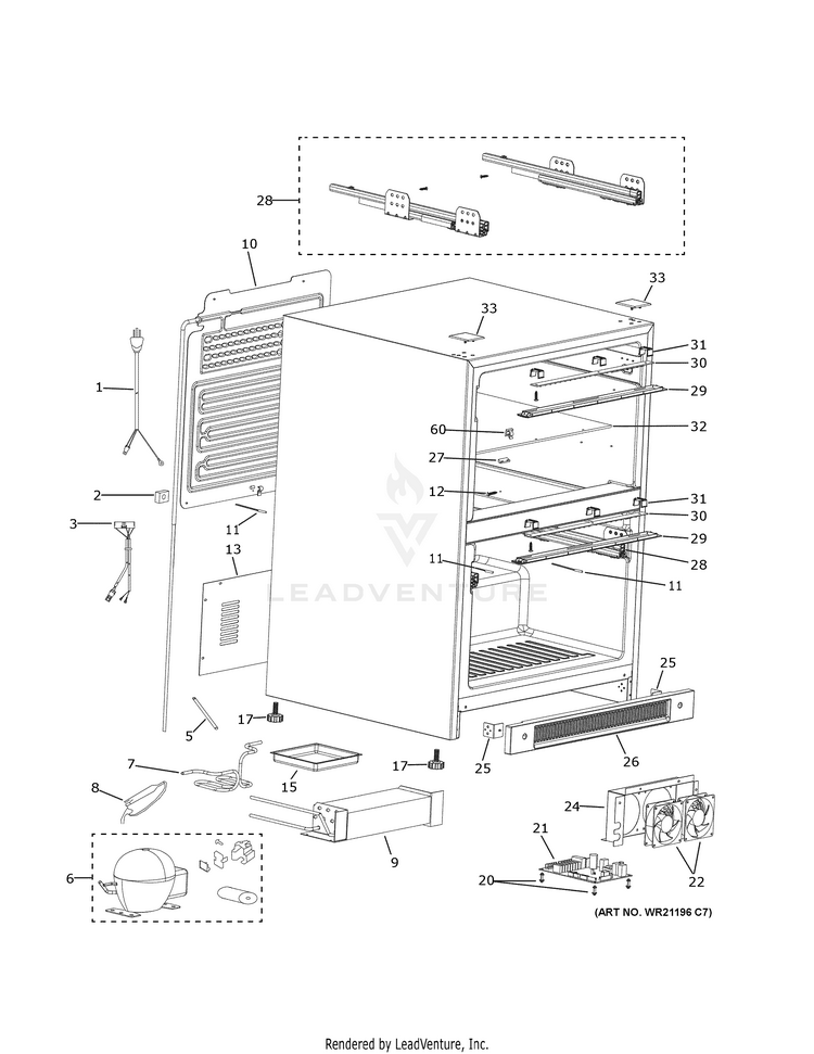 Haier DD410RS Refrigerator Partswarehouse