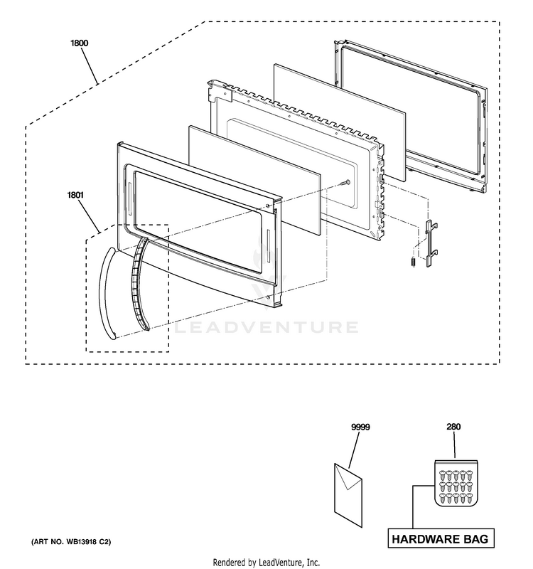 Home Microwave Parts & Accessories Home & Garden GE MICROWAVE DOOR