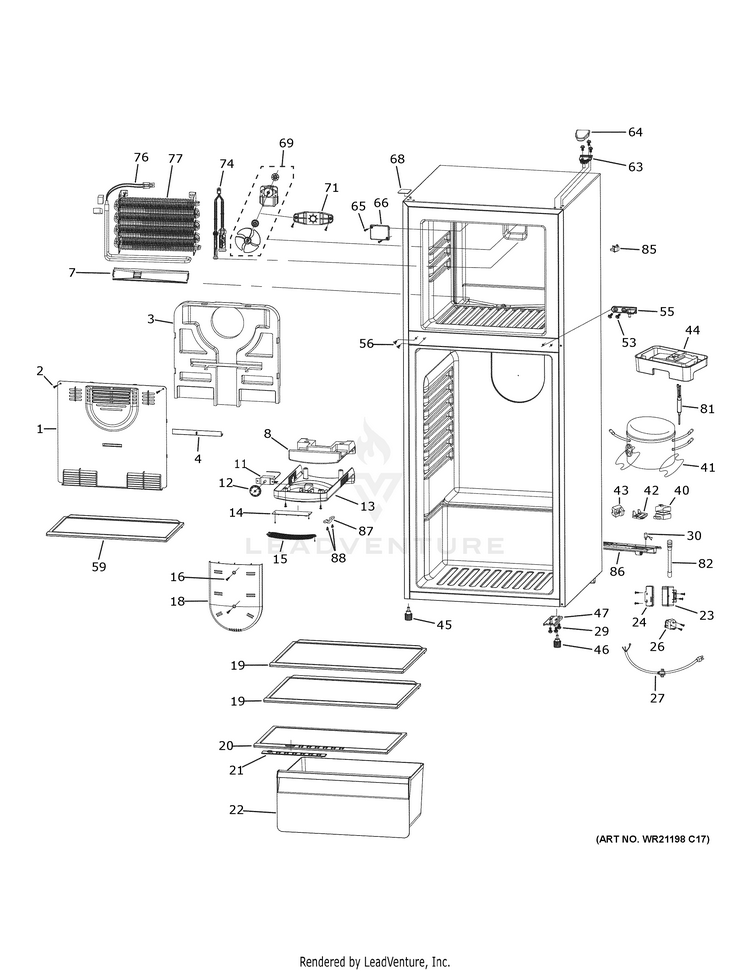 Haier HA10TG21BSS Refrigerator PartsWarehouse
