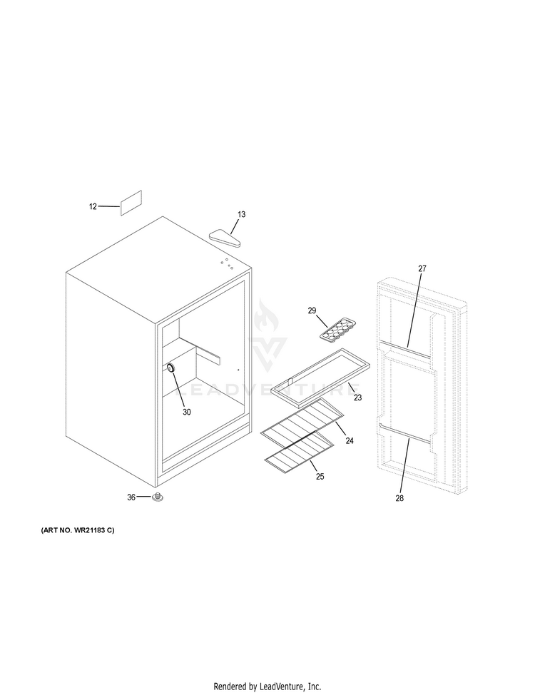 Haier HC27SG42RB Refrigerator Partswarehouse
