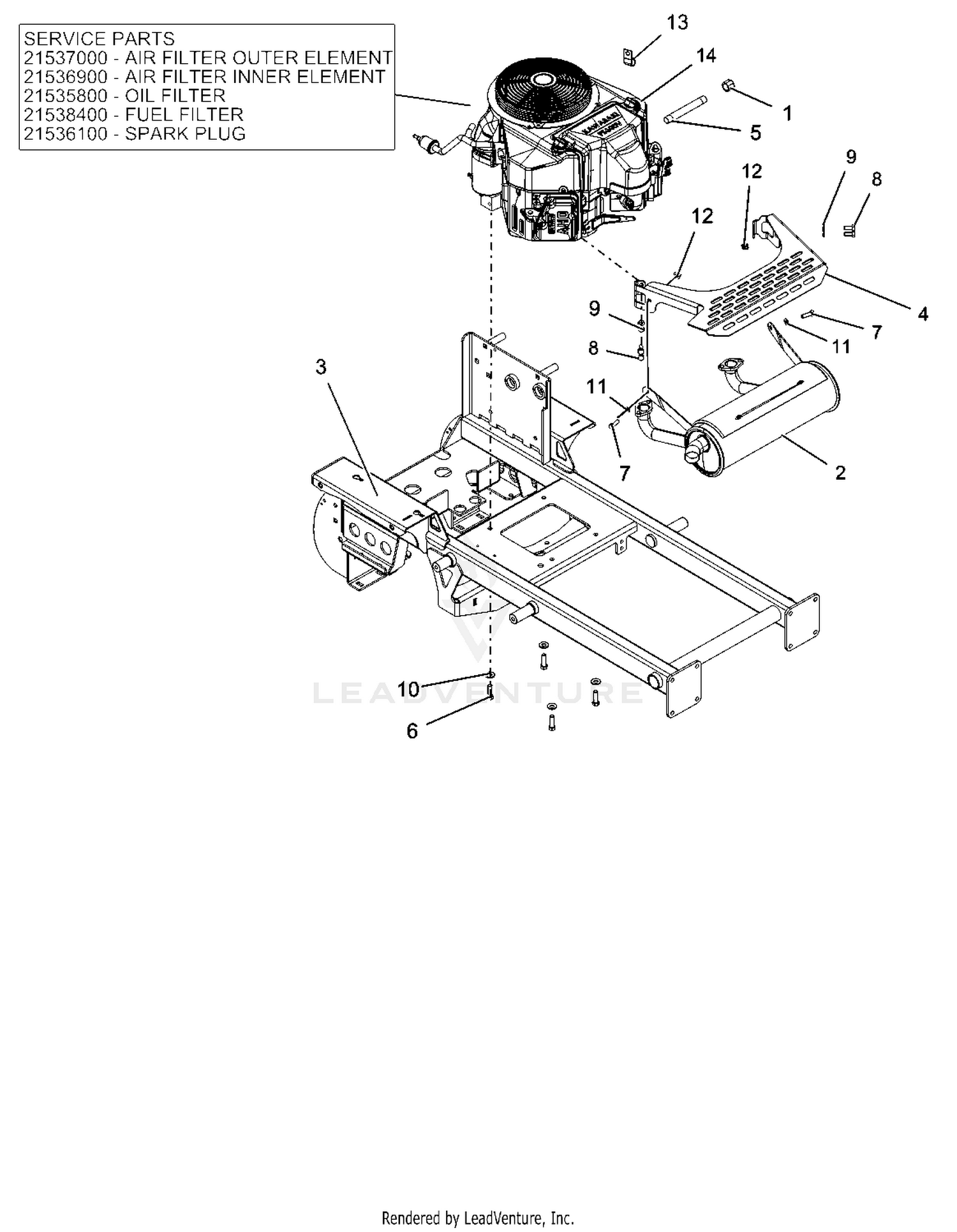 Engine And Frame