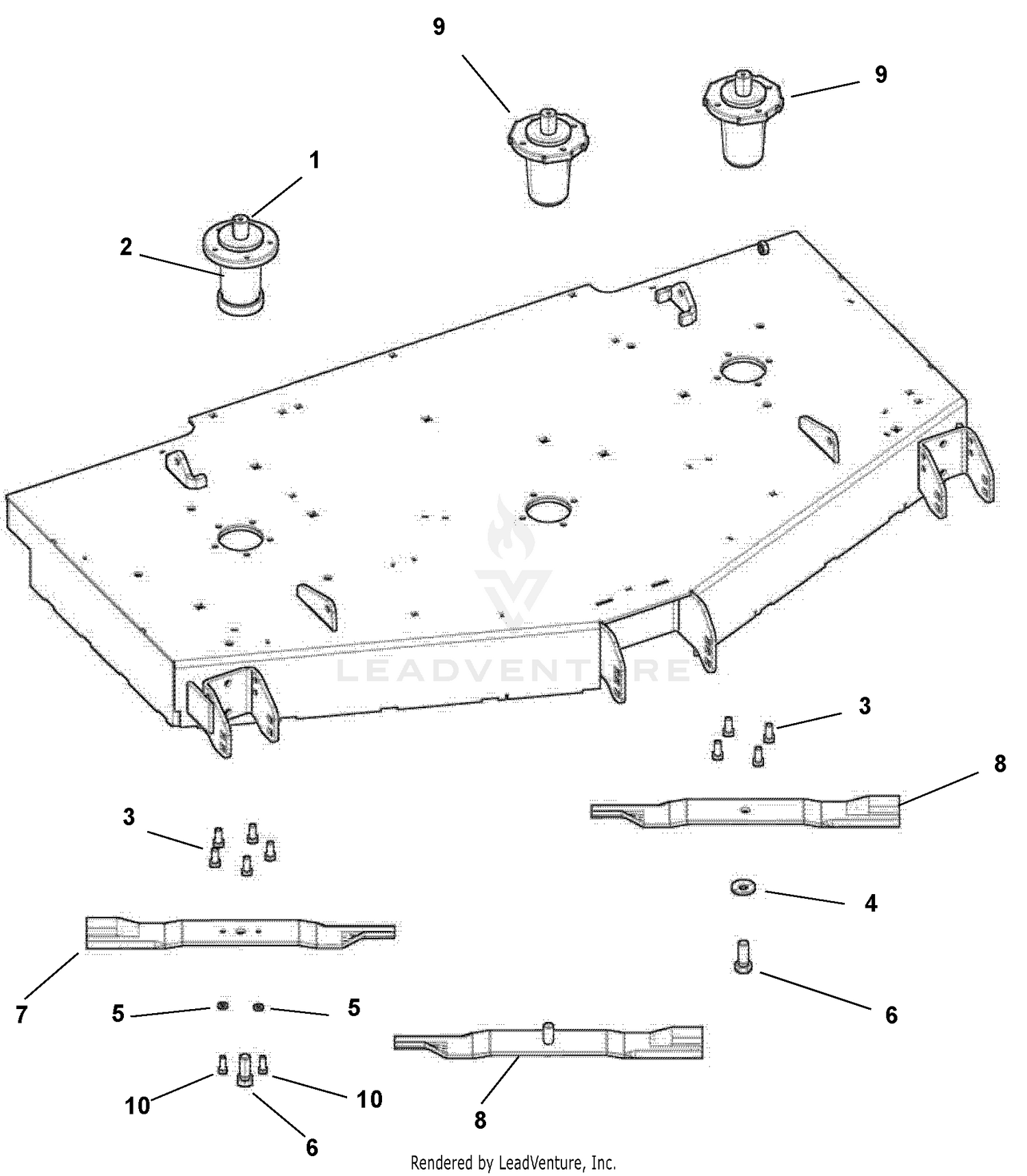 Spindles And Mower Blades